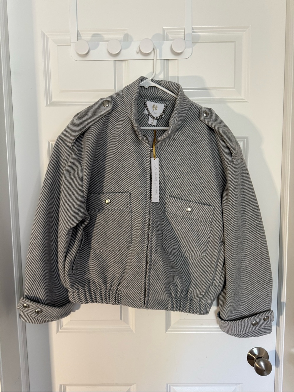 House of Harlow 1960 grey jacket sz med